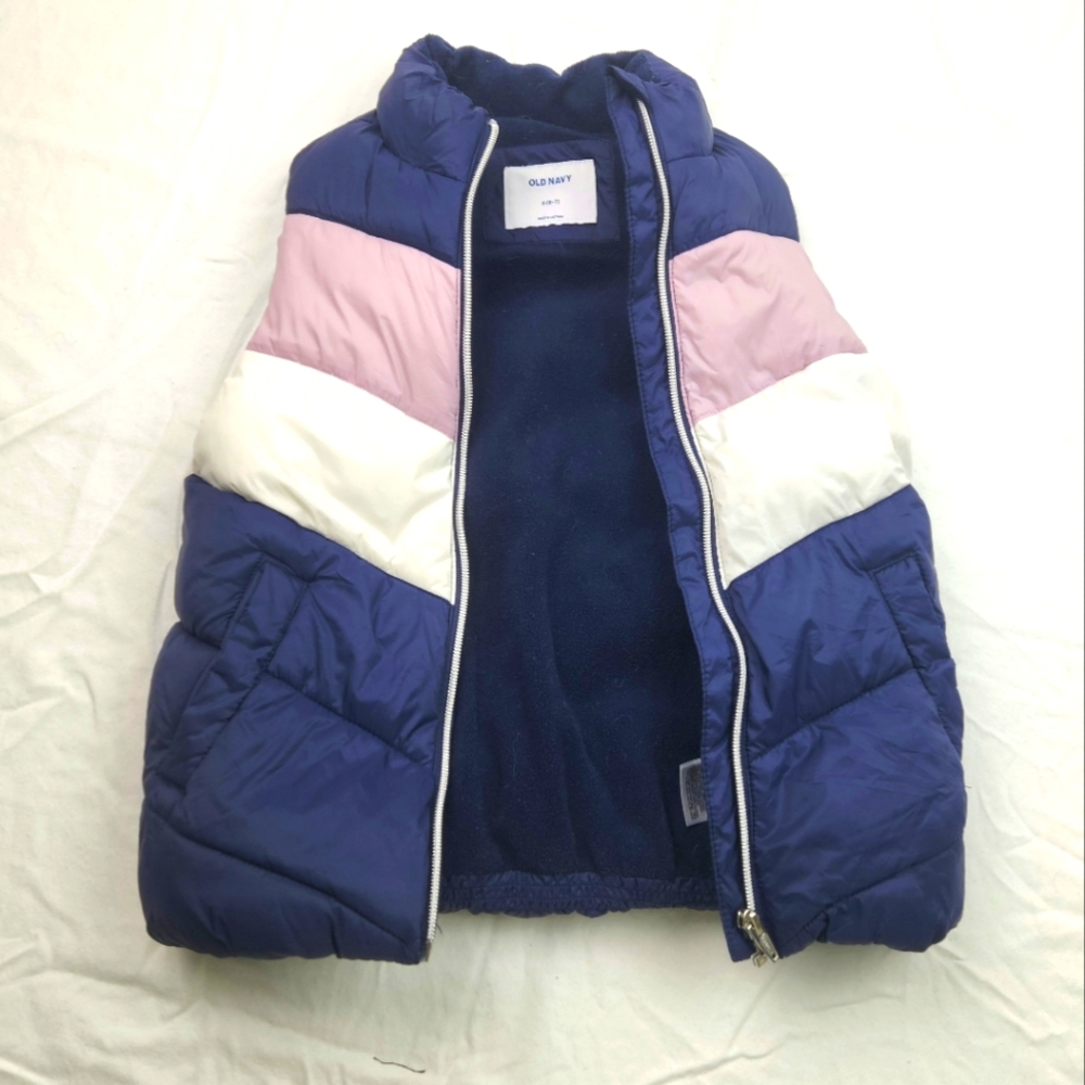 Old Navy Puffer Vest Girl's Size 6-7 PreOwned ☆LIKE NEW☆